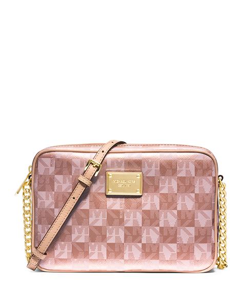 michael kors checkerboard tote|Michael Kors jetset crossbody bag.